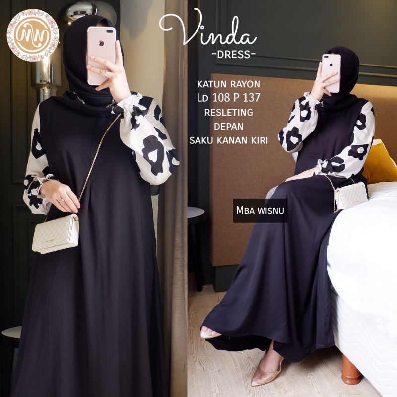 VINDA DRESS BY MBA WISNU / DHEA DRESS BY MBA WISNU / BEST SELLER LONGDRESS PREMIUM