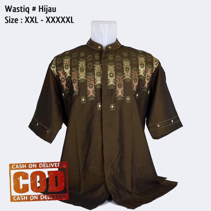 Limited Baju Koko Jumbo Pria Muslim 25, Ukuran Big Size 2XL 3XL 4XL 5XL