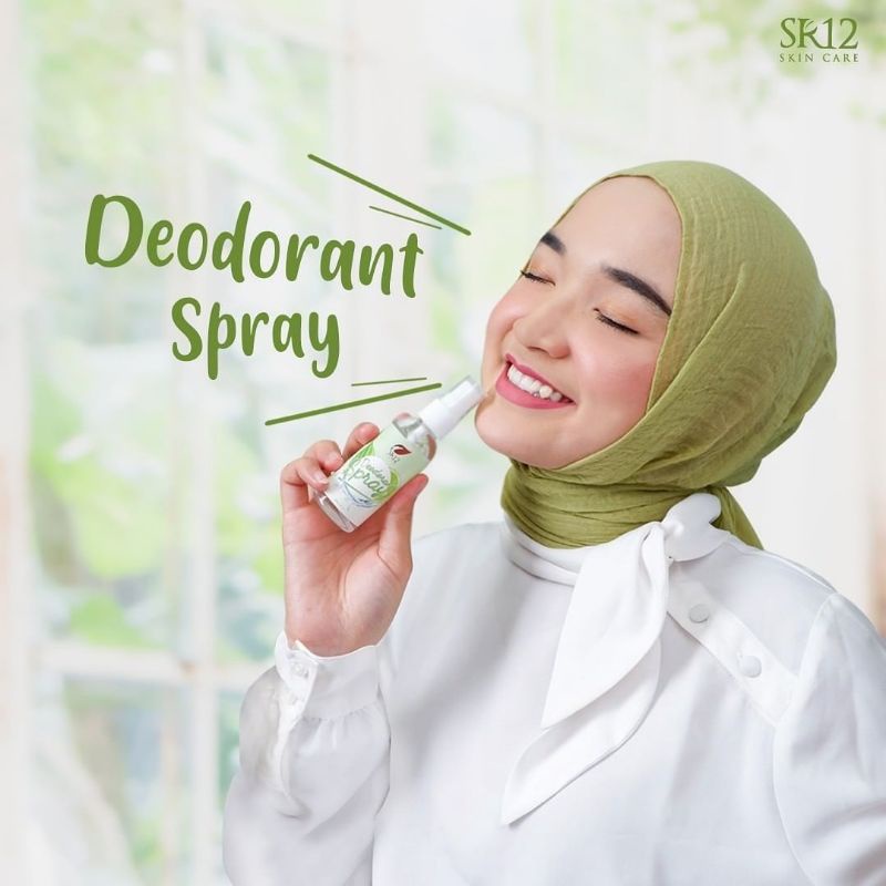 [ Paket Isi 3 ] DEODORANT SPRAY SR12 60ml 3pcs Non Alkohol Mencerahkan Ketiak Menghilangkan Bau Ketiak Bau Badan