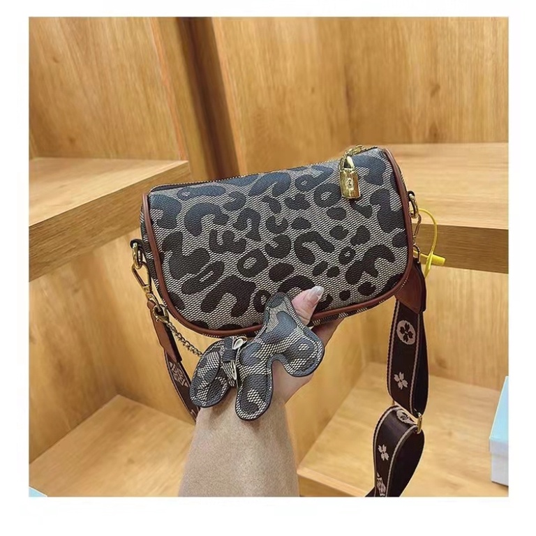 BJ62226 - BROWN/LEOPARD/M - TAS SLEMPANG CROSSBODY WANITA FASHION IMPORT MODIS ELEGAN TERMURAH TERLARIS TERBARU BAGSTORE JAKARTA TAS BATAM ZC2226