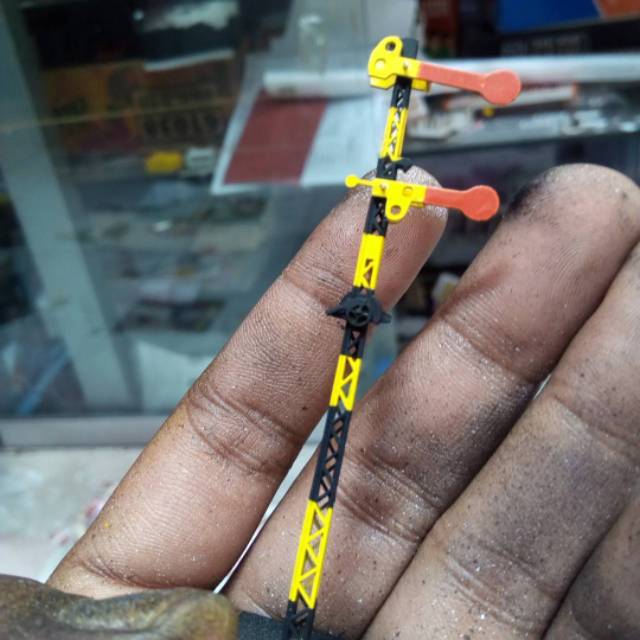 Miniatur sinyal mekanik mang irin skala N 1/160 dummy