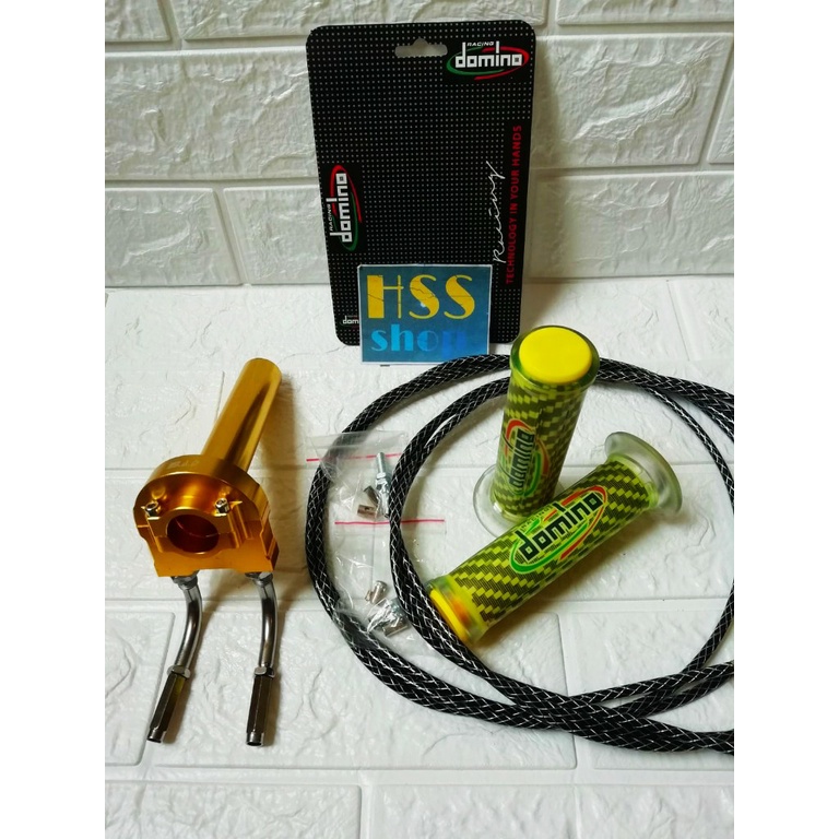 Gas Spontan 2 Kabel + Handgrip + 2 Kabel Gas = Mio M3, Scoopy, Beat, Mio J, Ninja 250, Vixion, Aerox