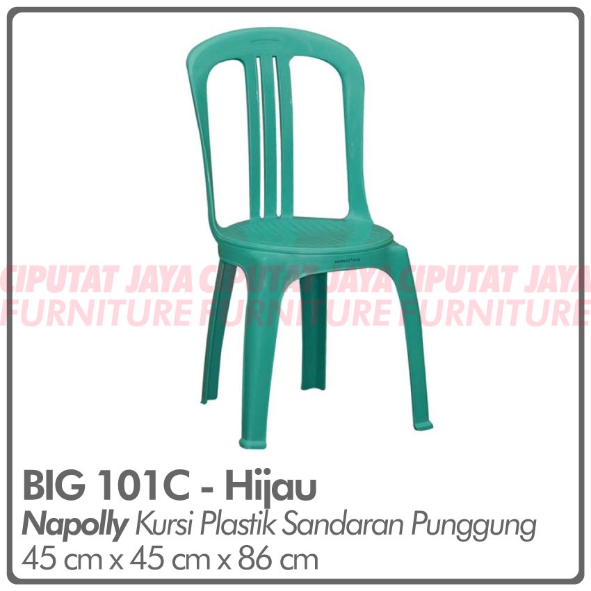 Napolly Big 101 Kursi Plastik | kursi sandaran punggung Big101 - kursi hajatan napolly bangku susun