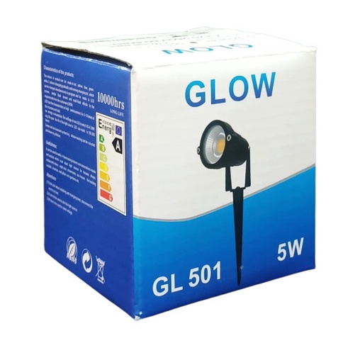 LED Garden Lamp 5W Putih Tancap 220V LED Sorot 5 Watt Spike CDL GLOW