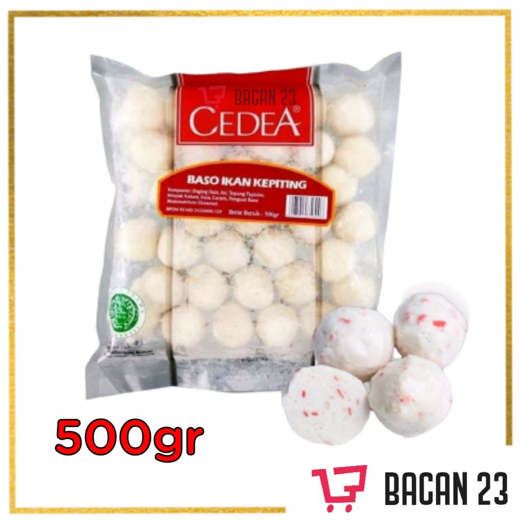 Cedea Baso Ikan Kepiting ( 500 gr ) / Bakso Kepiting Beku / Bacan 23