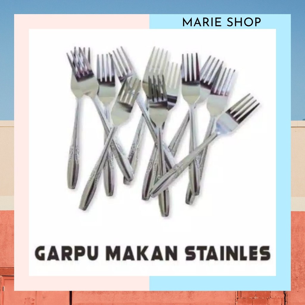 GARPU - HARGA UTK 1 PCS - GARPU  MAKAN STAINLESS STEEL