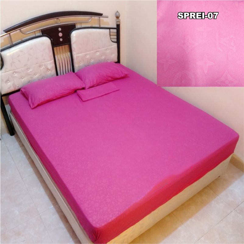 Sprei Polos Single Double Sprei Homemade Polos Anti Luntur Sprei Embos Bahan Halus Adem Nyaman Ukuran 160 180 200 Goshop88