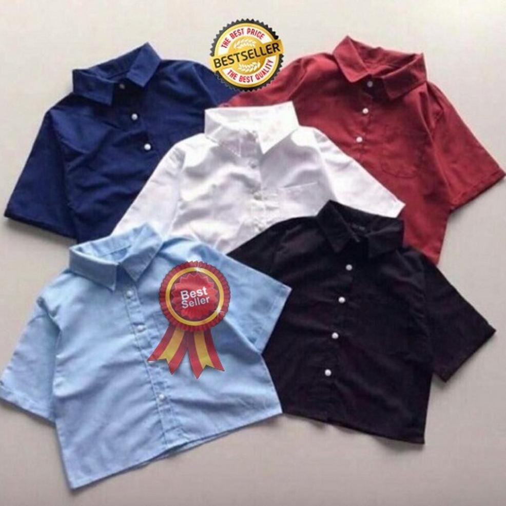 Crop Top Wanita Baju Atasan Lengan Panjang Pendek Cewek Korea Murah Korean Cewe Cew Croptop Super