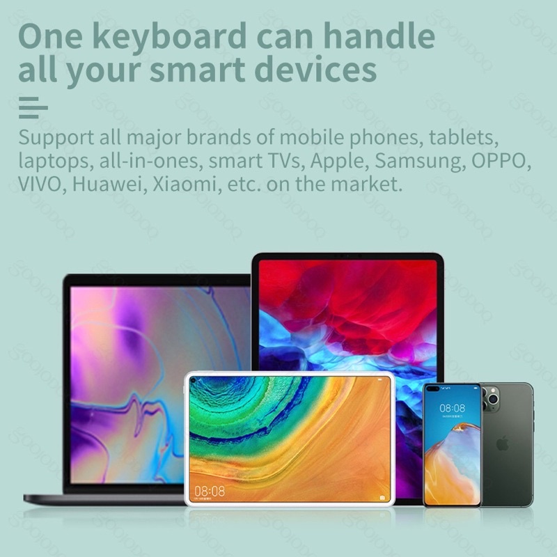 [COD]10 inch Wireless Bluetooth Keyboard  Lightweight Portable For iPad Samsung Xiaomi iPhone Colorful