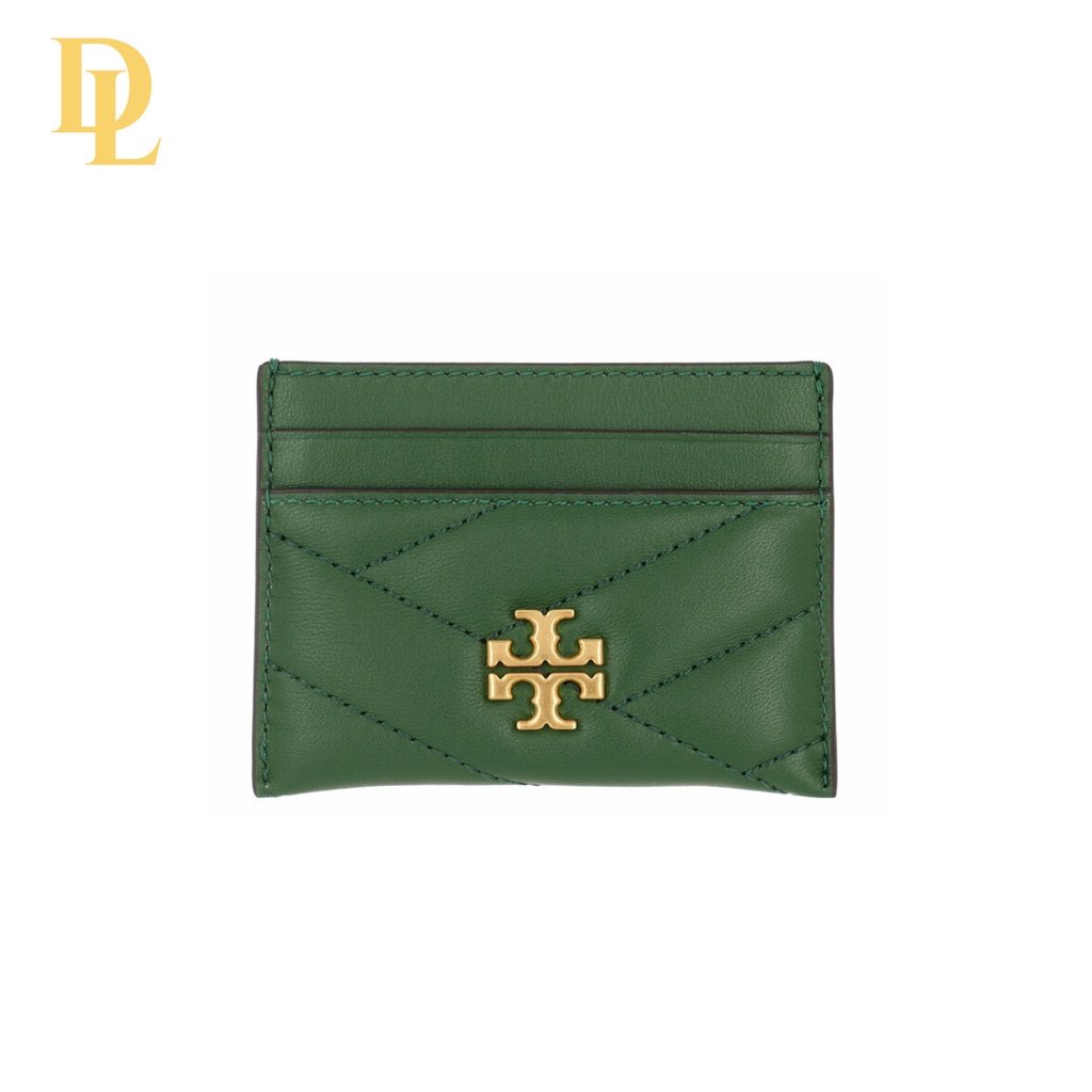 Tory Burch Kira Chevron Card Case Arugula