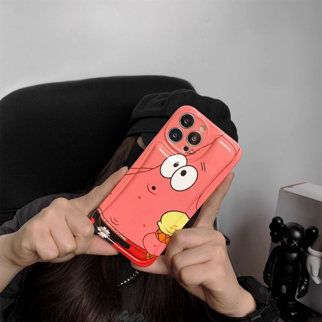 Case Motif SpongeBob SquarePants Pie Daxing Untuk iphone 12 13 11 Pro Max X Xs Max Xr Rjz6