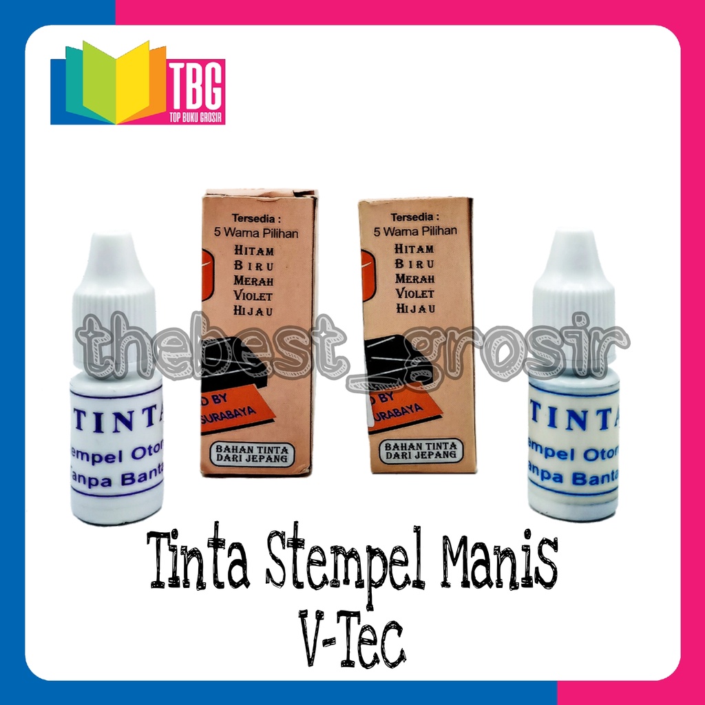 

1 PCS TINTA STEMPEL MANIS V-TEC - TINTA STEMPEL OTOMATIS