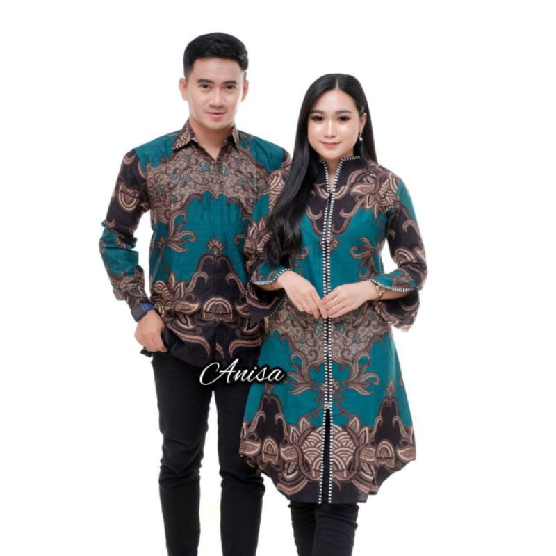 Rama shinta Couple - Melani Set Couple Lilit Rovella Batik Couple modern