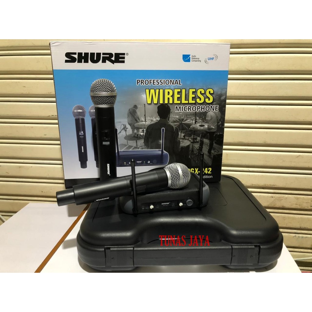 MIC WIRELESS SHURE PGX 242 LIMITED EDITION - SHURE PGX242 2 MIC HANDHELD