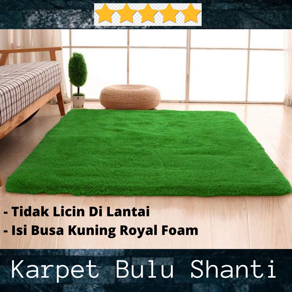 karpet bulu 200x150x2cm ANTI SLIP TERMURAH