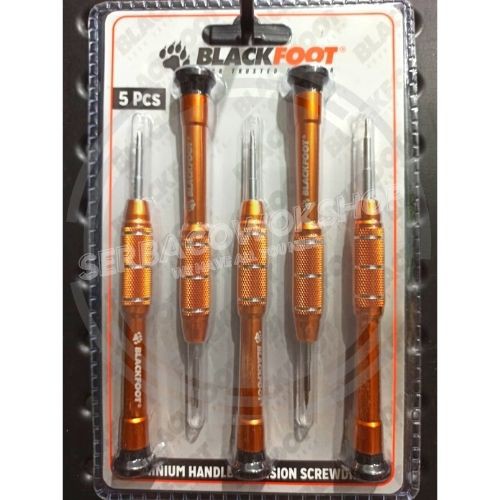 Blackfoot Obeng Hp Aluminium Handle Precision 5 Pcs Obeng Jam Set Screwdriver Termurah Berkualitas