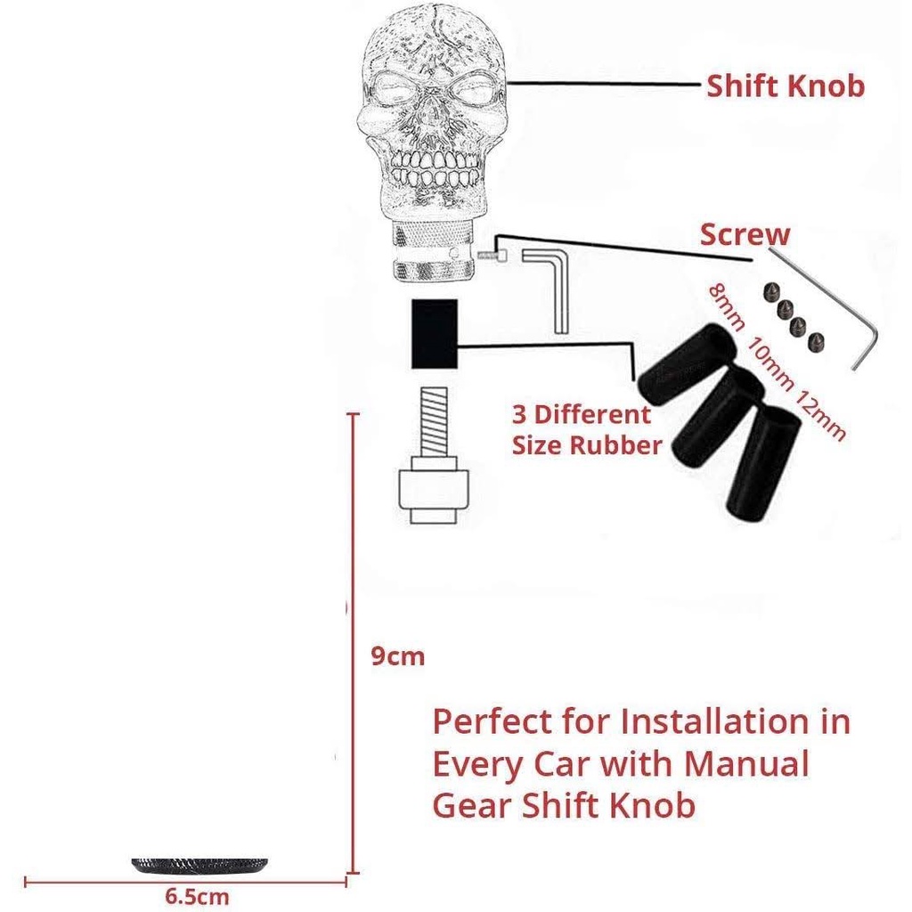 Shift Knob Kulit Racing Persneling MOMO Gear Knobs Tuas UNIVERSAL Mobil Manual