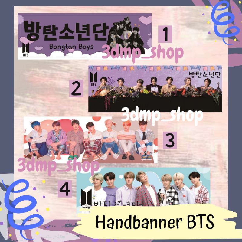 Handbanner Hand Banner BTS KPOP