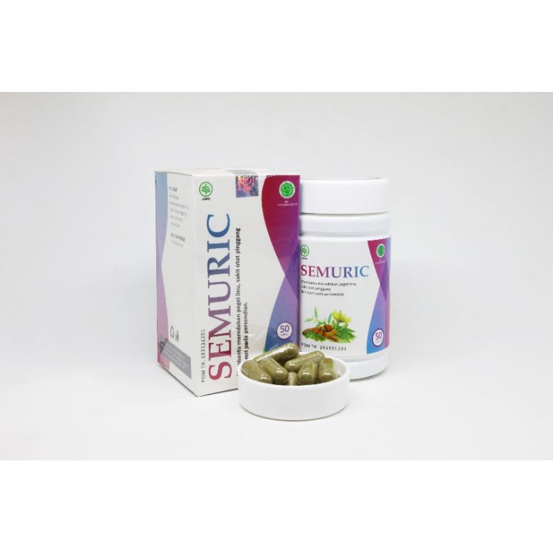 Semuric Naturafit PREMIUM | Nyeri Sendi ~ Asam Urat &amp; Rematik (pegal, linu, kemeng, kaku) Isi 50 Cap