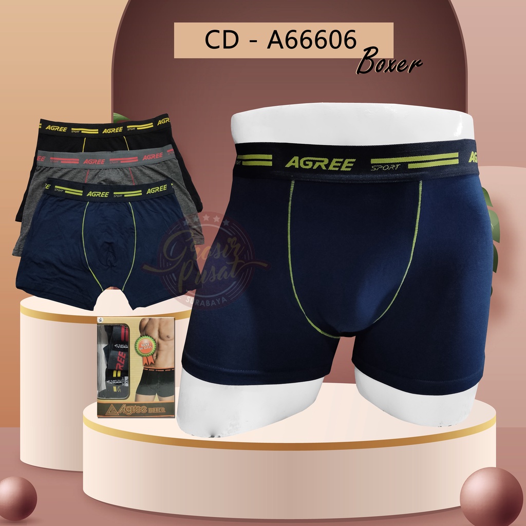 Celana Dalam Pria Boxer Agree Premium Original CD DD6606