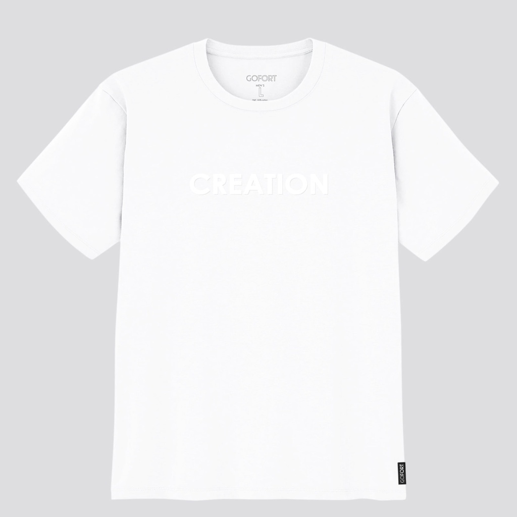 GOFORT KAOS PRIA TShirt Distro Lengan Pendek 100% Katun 24S CREATION