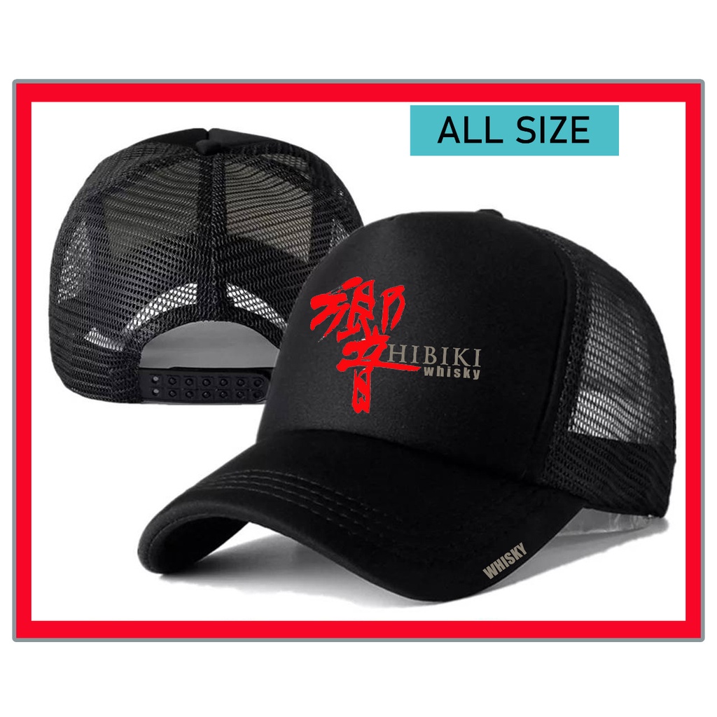 Topi Trucker Suzzuki Hibiki Whiski Snapback Trucker Jaring Suzuki Hibiki Whisky Topi sablon Keren Su