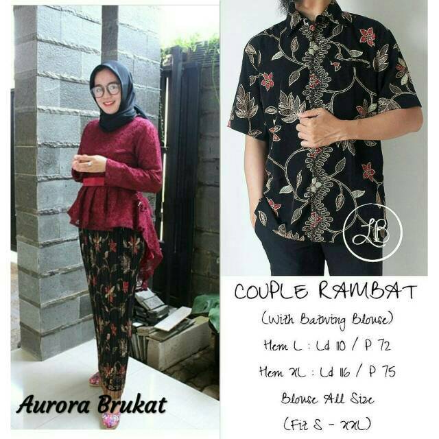 35+ Trend Terbaru Set Kebaya Brukat Couple