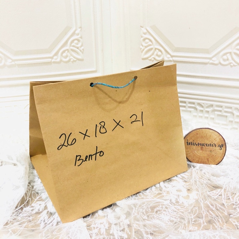 

PAPER BAG / TAS KERTAS / TAS BENTO 26x18x21