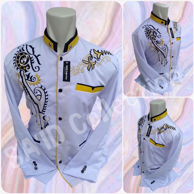 Baju Muslim Pria Motif Bordir Jas Koko Jasko Lengan Panjang Pendek Batik Polos Kondangan Promo Murah
