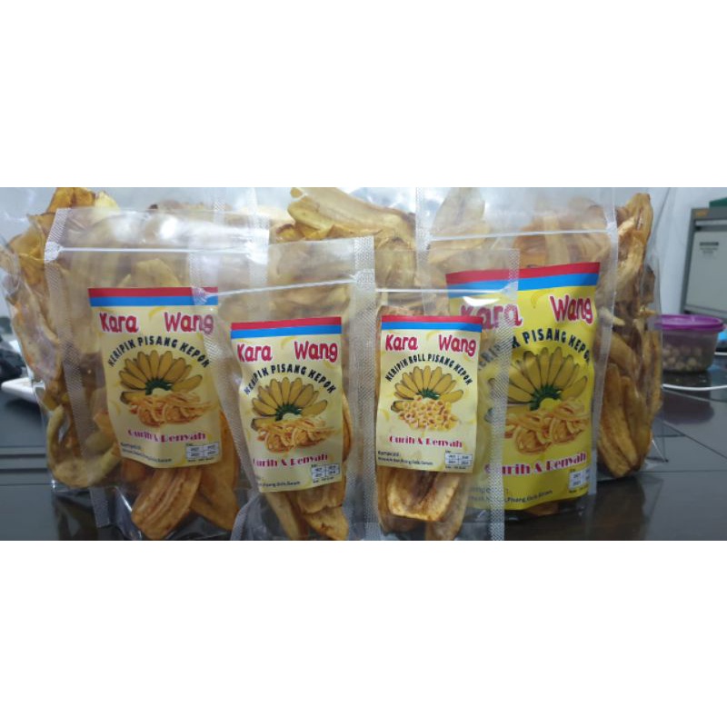 

Keripik pisang kara Wang (pisang kepok kuning madu) 1KG