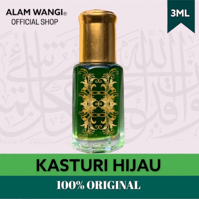 BIBIT MINYAK WANGI KASTURI HIJAU ORIGINAL