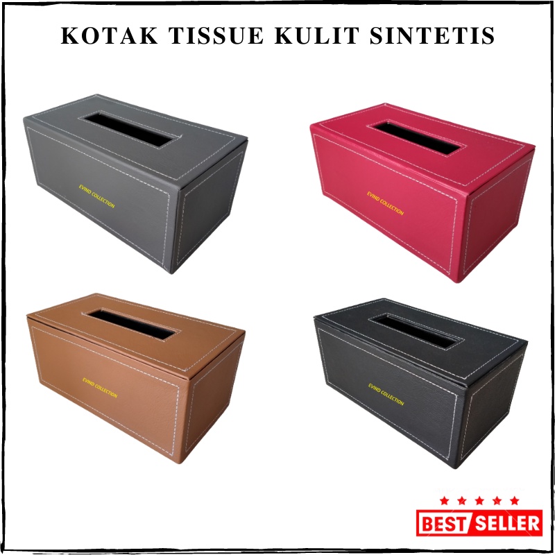 Kotak Tisu Kulit Sintetis Isi 250 Sheet Tempat Tissue Premium Murah