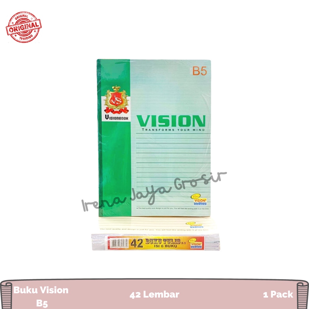 

BUKU TULIS VISION 42 LEMBAR ISI 6 BUKU