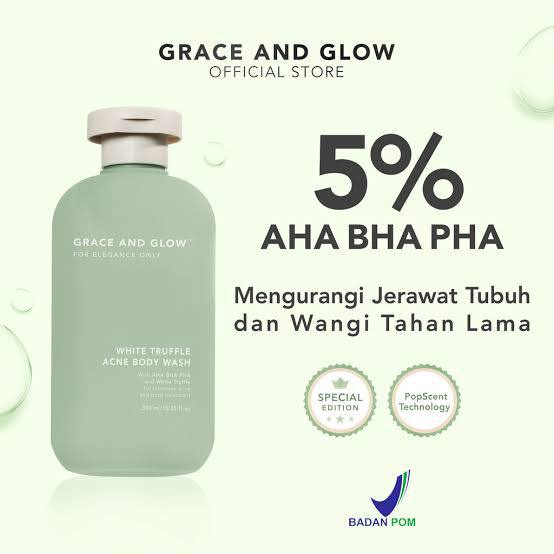 Grace and Glow White Truffle Acne Body Wash