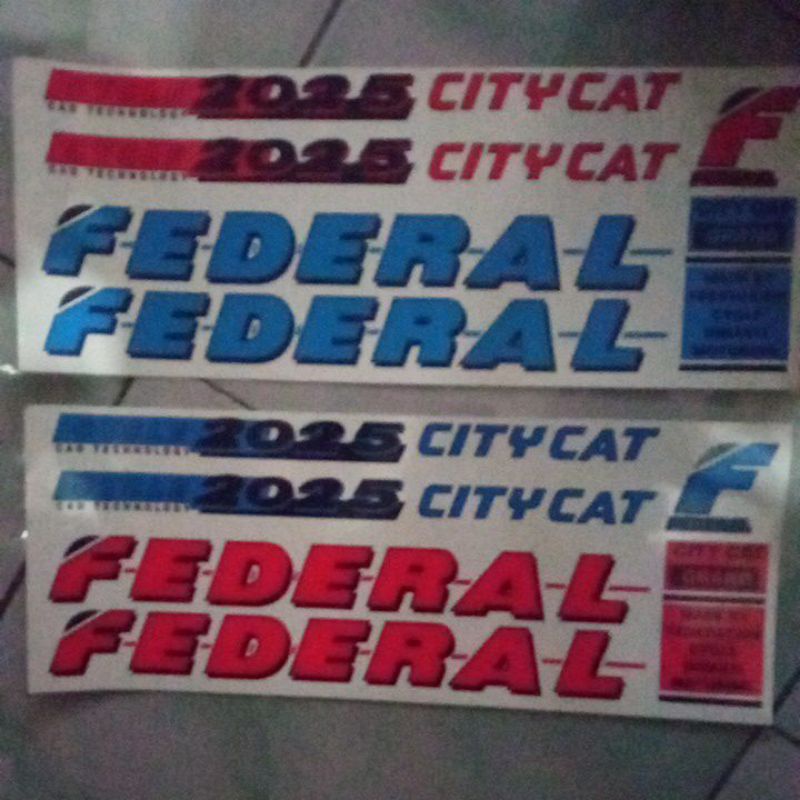 Sticker stiker sepeda FEDERAL