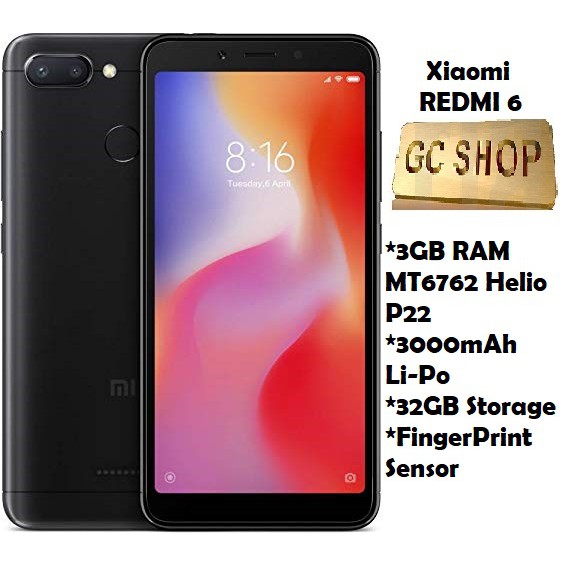 Redmi 6 RAM 3GB - 32GB Global Version