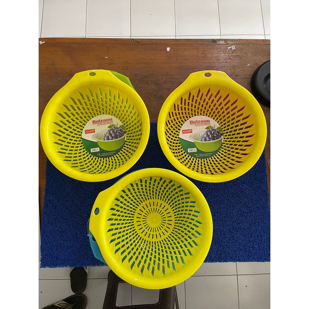 baskom saringan sayur/baskom saringan sayur/baskom saringan buah/wadah pencuci sayur dan buah 2 in 1