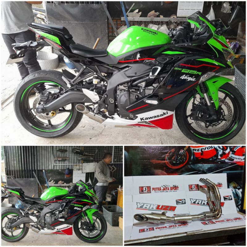 knalpot full system standar racing zx25r for zx25r ( pnp )