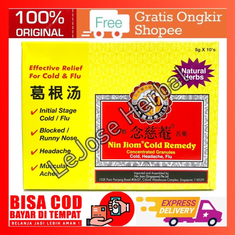 NIN JIOM COLD REMEDY - OBAT BATUK PILEK NATURAL HERBS