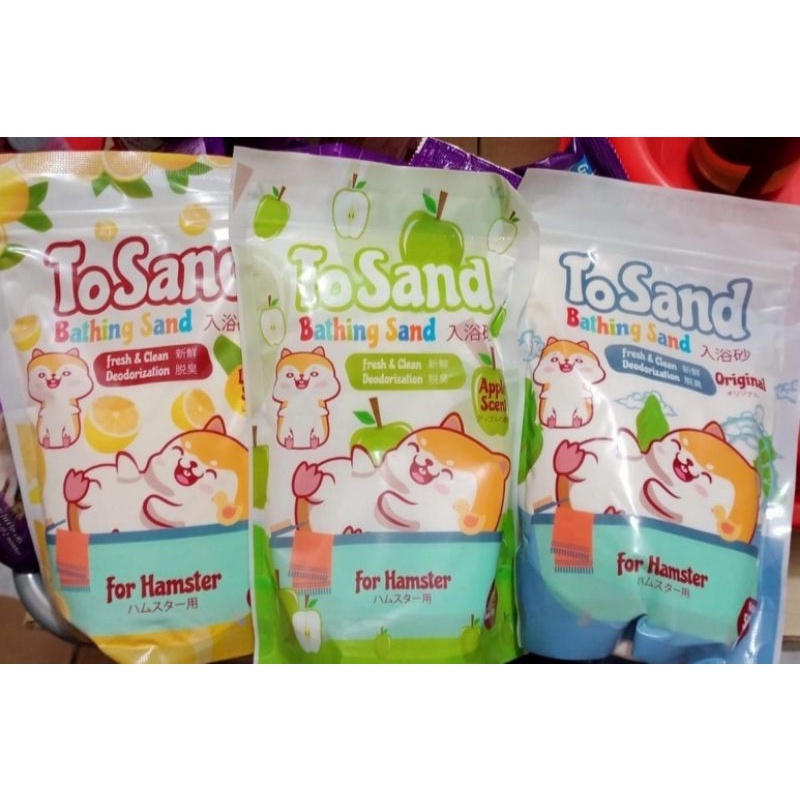 TOSAND pasir mandi hamster kemasan 500gr