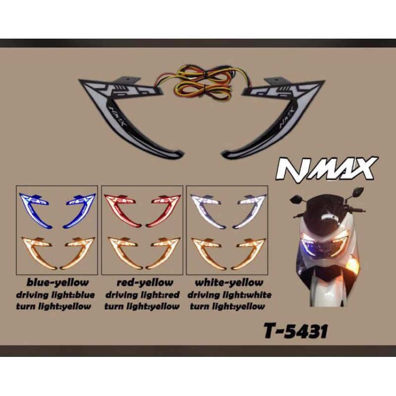 lampu audi / lampu alis depan nmax lama nmax new