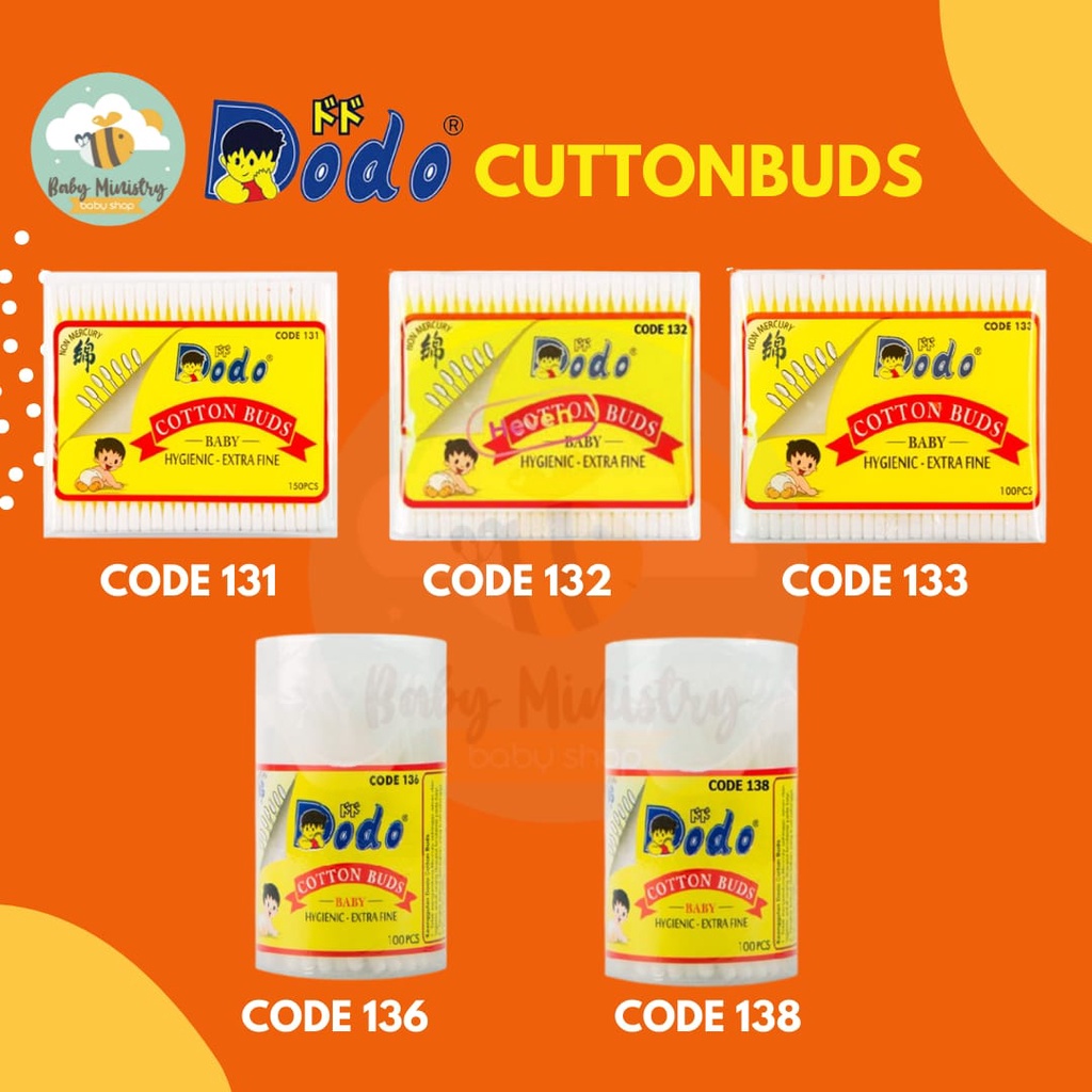 DODO COTTON BUDS (PEMBERSIH TELINGA BAYI) KOREK KUPING