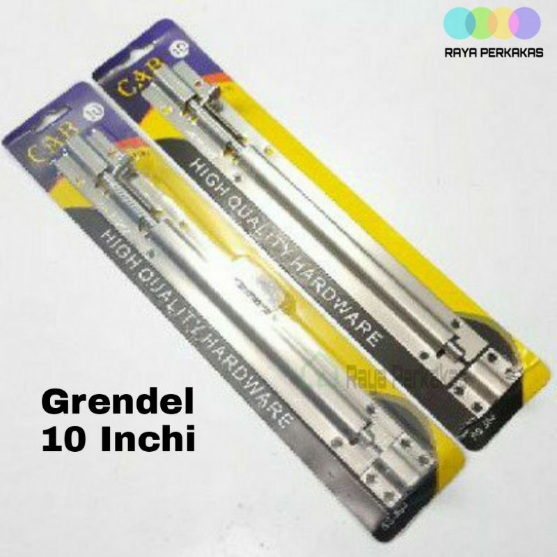 Grendel Stainless Steel 10 Inchi - Slot Grendel Panjang Kunci Pintu Besar
