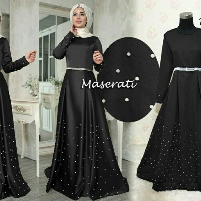 DRESS MASERATI BAJU PESTA  MUTIARA