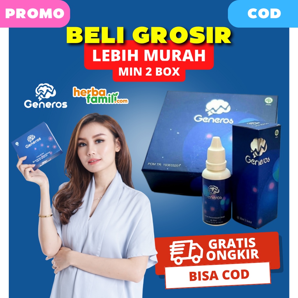 GROSIR GENEROS 100% ORIGINAL | Ori Official Store Asli Ampuh Atasi Speech Delay Pada Anak GENEROS