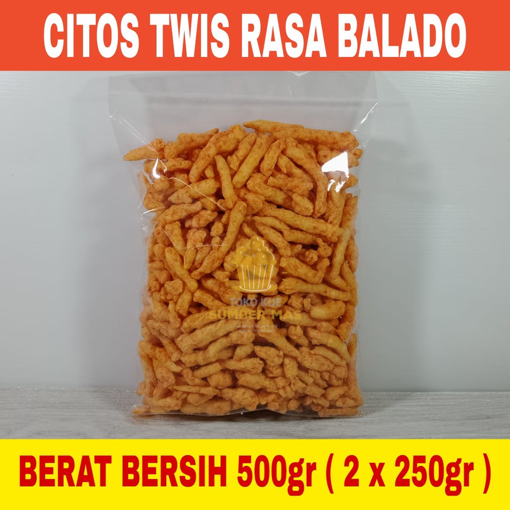 

TWIS JAGUNG RASA Balado -500 gr / Cheetos Kiloan Rasa Balado / Snack Kiloan Murah / Ciki Kiloan