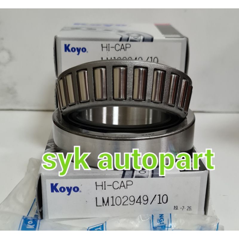 Bearing LM 102949/10 koyo japan/bearing roda depan luar L200/2F