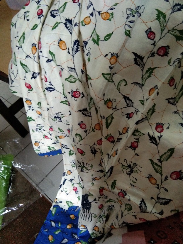 Atasan Batik Lengan Panjang Atasan Kerja Wanita