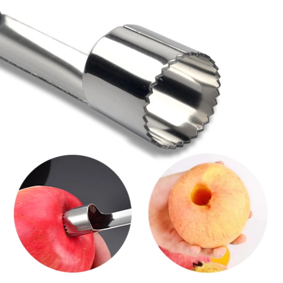 Alat Pencabut / Pembolong / Penjebol / Pemotong Inti Biji Buah Apel Pir Pear Seed Cutter Core Remover Stainless Steel - diameter 2 cm