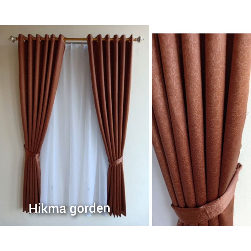 Gorden Ruang tamu mewah bahan Bleckout tebal